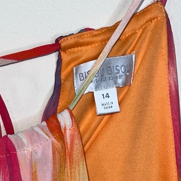 BISOU BISOU Multicolored Sherbet Flowy Dress Size 14 - Picture 11 of 11
